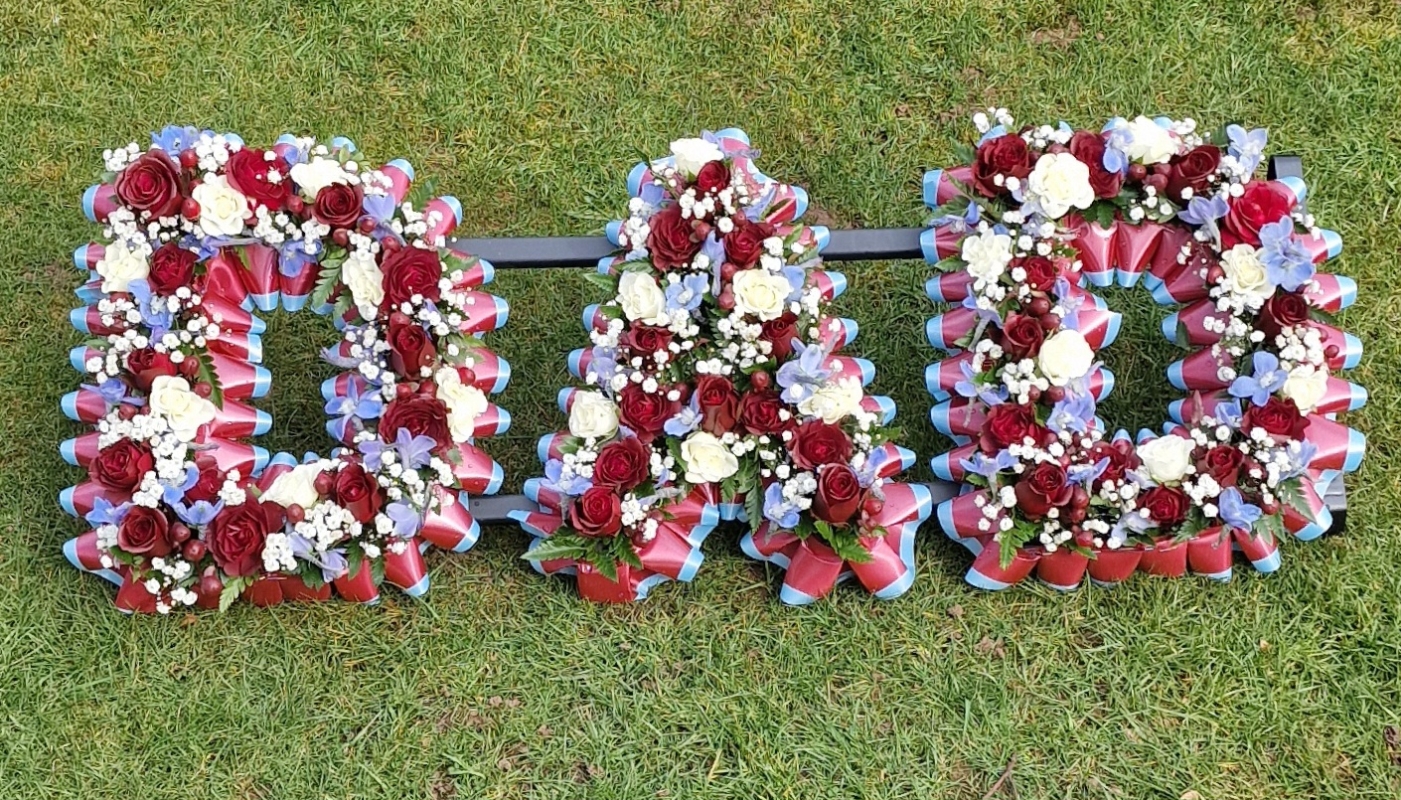 Funeral Letters Open Flowers