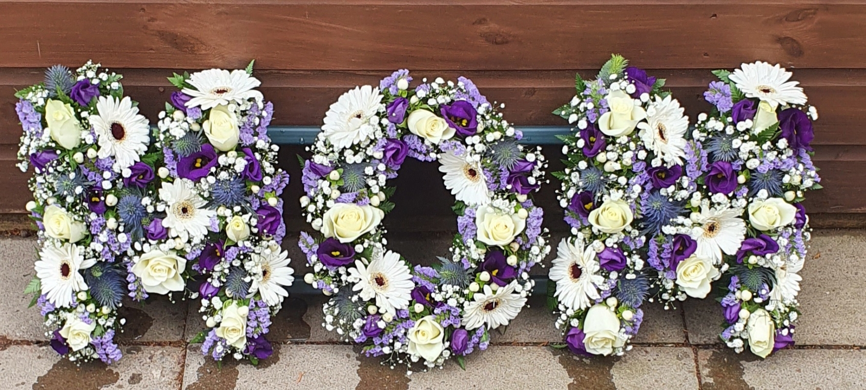 Funeral Letters Open Flowers