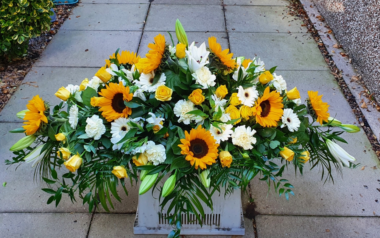 Mixed Flowers Casket Spray