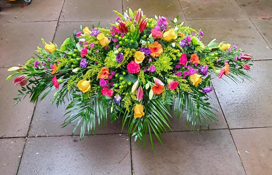 Mixed Flowers Casket Spray