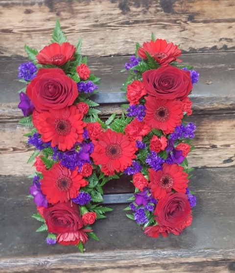 Funeral Letters Open Flowers
