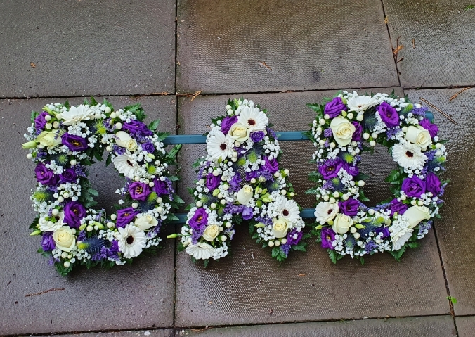 Funeral Letters Open Flowers