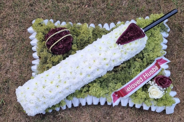 Cricket bat and ball